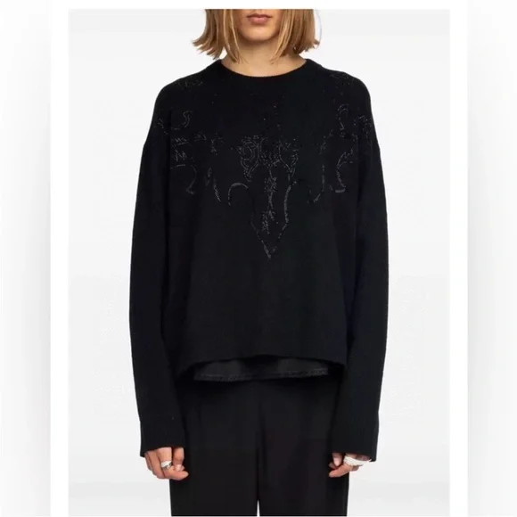 Zadig &Voltaire Markuz Cashmere Sweater $578 New without tag